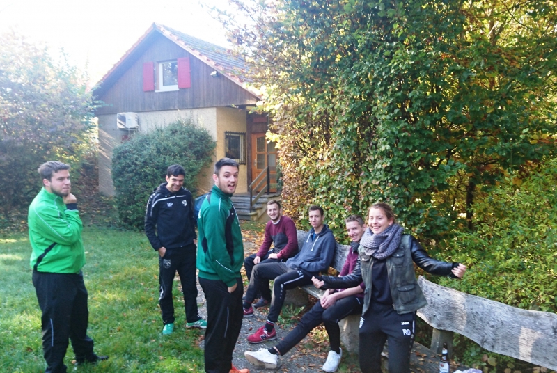 Nun schon des Öfteren unsere "Heimat" für das Jugendtrainer-Wochenende: Die Burghalden-Hütte in Plüderhausen